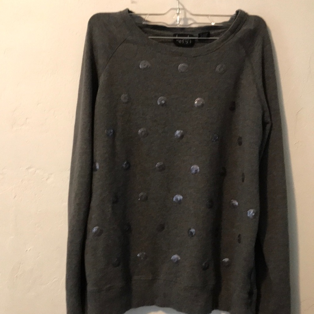 Medium cut grey work sweater